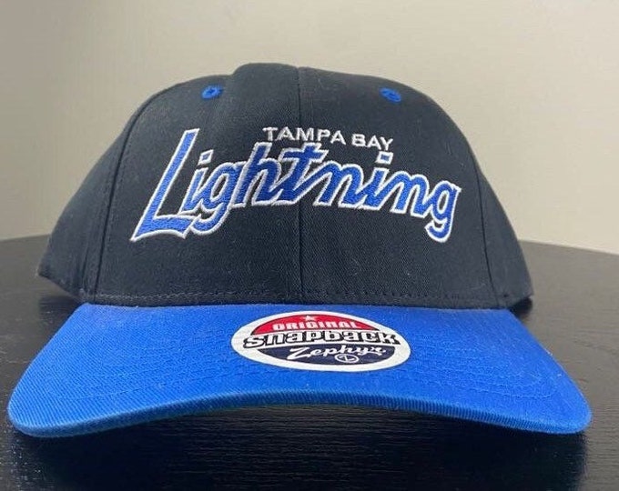 Vintage Tampa Bay Lightning Snapback Hat Zephyr OSFA NHL Hockey Florida FL 1990's 90's