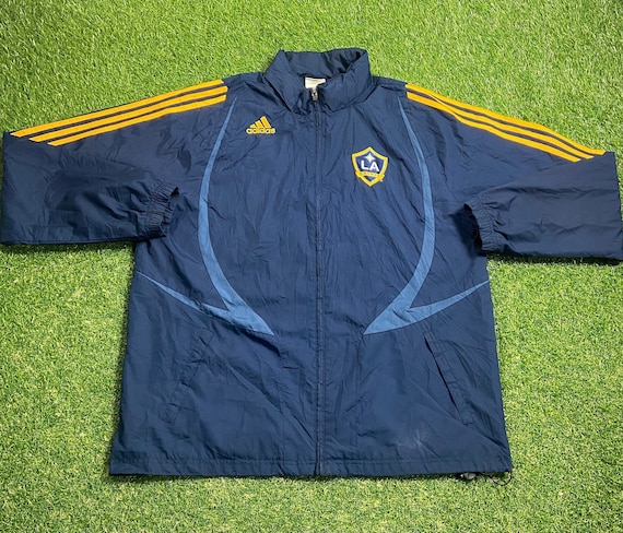 Vintage Los Angeles Galaxy Windbreaker Jacket Adidas Size Large L