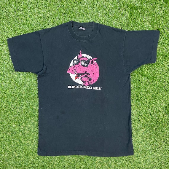 Vintage Blind Pig Records T Shirt Tee Fruit of the Loom Made - Etsy