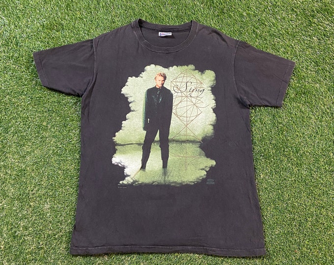 Vintage Sting The Soul Cages Tour T Shirt Tee Hanes Made USA Size Large L The Police Rock Band Tee Classic Music Reggae 1990s 90s