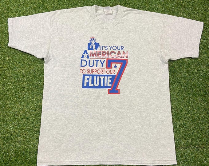 Vintage Buffalo Bills Doug Flutie T Shirt Tee Size Xtra Large XL NFL Football New York Ny 1990s 90s Mafia