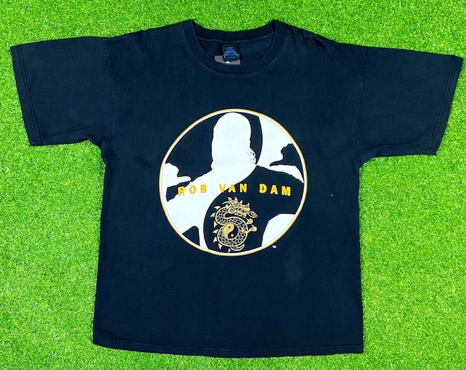 Vintage Rob Van Dam Whatever T-Shirt Tee Large Attitude 90s Wrestling WWE WWF Yin Yang Attitude Era Classic Nwo Smackdown Raw Wrestlemania
