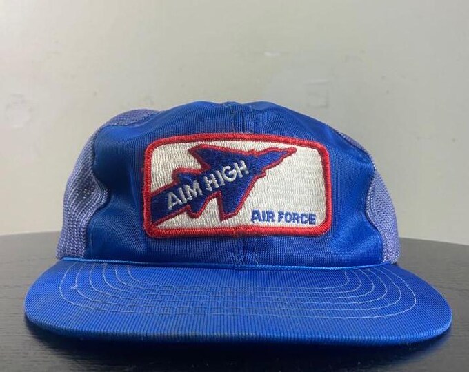 Vintage United States Air Force Snapback Hat OSFA AFA USA Military Army 1990s 90s