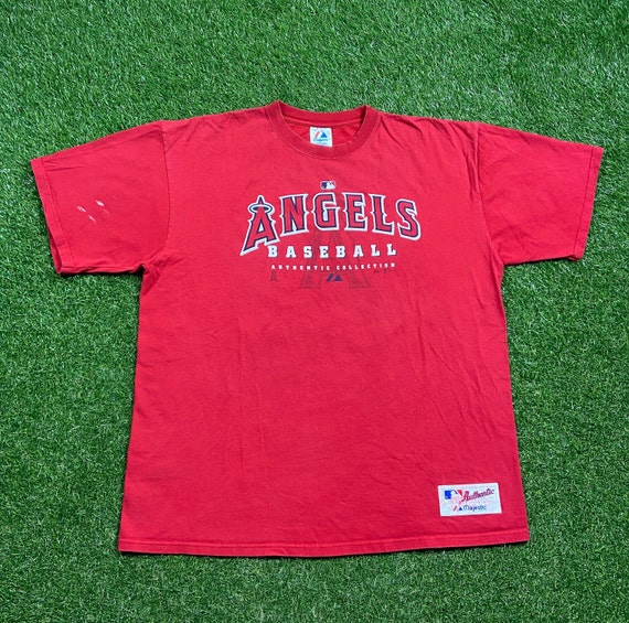 Vintage Anaheim Angels T Shirt Tee Majestic Size Xtra Large XL 