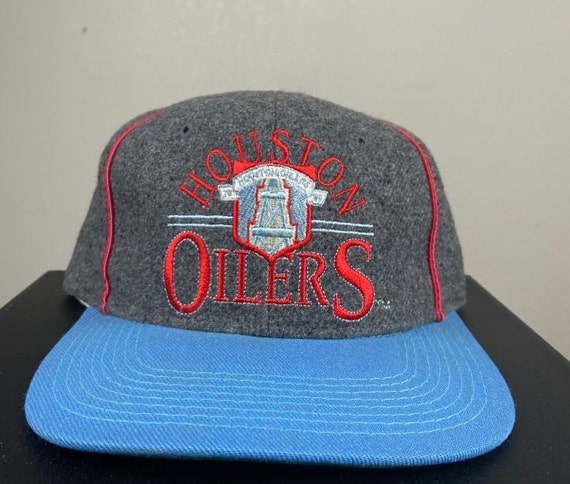Vintage Houston Oilers Snapback Hat Cap 