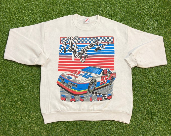 Vintage Ted Musgrave Crewneck Sweatshirt Made USA Size Large L Dale Earnhardt 3 NASCAR Racing Daytona 500 1990s Pull Over