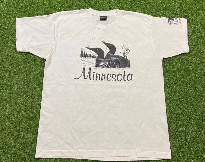 Vintage Minnesota T Shirt Tee Screen Stars Made USA Size Xtra Large XL Ducks Minneapolis Twins Vikings 1990s 90s
