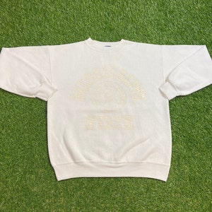 Vintage Mississippi State University Crewneck Sweatshirt Made USA Size Large L NCAA College Basketball 1990s 90s Pull Over Oversized