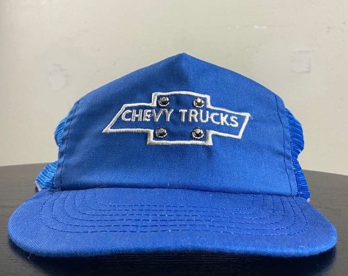 Vintage Chevy Trucks Snapback Hat Cap Stylemaster Made USA OSFA Chevrolet NASCAR Racing Daytona 500 1990s 90s