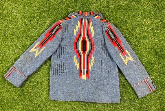 Vintage Chimayo Blanket Wool Jacket Ganscraft Size