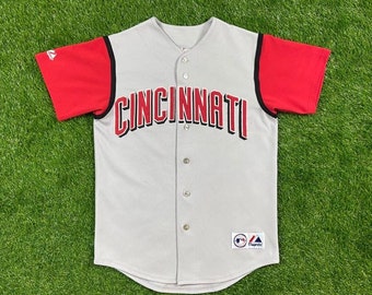 Authentic Majestic, 44 LARGE CINCINNATI REDS KEN GRIFFEY JR. ON FIELD Jersey
