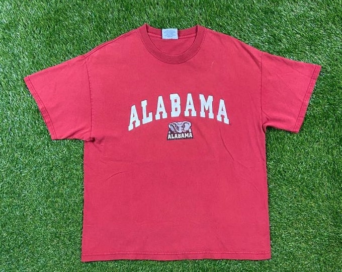 Vintage University of Alabama Crimson Tide T Shirt Tee Made USA J America Size Xtra Large XL NCAA College Football 1990s 90s