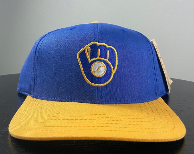 Vintage Milwaukee Brewers Snapback Hat OSFA American Needle MLB Baseball National League Wisconsin 1990s 90s