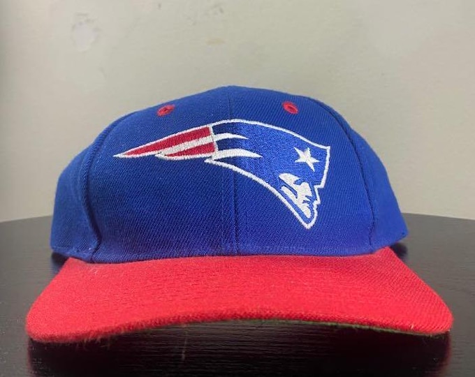 Vintage New England Patriots Snapback Hat OSFA NFL Football Boston MA Cap 1990s 90s Tom Brady
