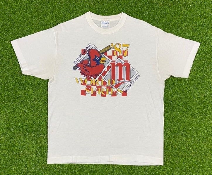 80s Vintage St. Louis Cardinals MLB Baseball Raglan T-Shirt - Medium