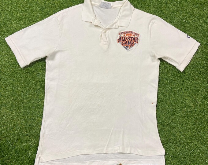 Vintage San Diego Padres Polo Shirt Made USA Size Xtra Large XL MLB Baseball California 1992 All Star Game 1990s 90s