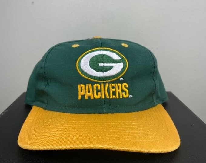 Vintage Green Bay Packers Snapback Hat Cap Competitor NFL Football Wisconsin Pack Cheese Head 1990s 90s