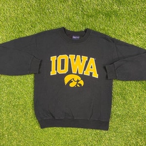 Vintage University of Iowa Hawkeyes Crewneck Sweatshirt MV Sport Size Small NCAA College Football Cozy Warm Sweater Classic Pull Over