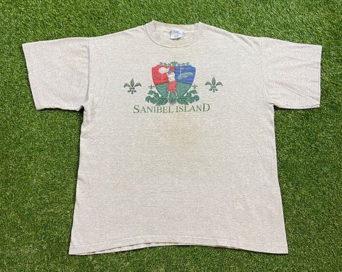 Vintage Sanibel Island Golf T Shirt Tee Made USA Size Xtra Large XL US Open Masters Collection Tiger Woods 1990s 90s