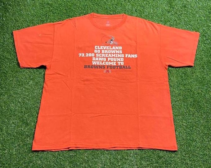 Vintage Cleveland Browns T Shirt Tee Size Xtra Large XL Ohio NFL Football Dawg Pound 1990s 90s