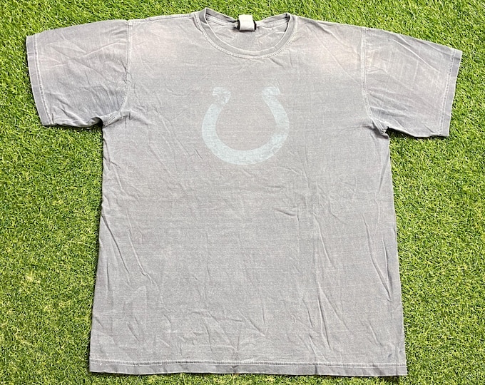 Vintage Indianapolis Colts T Shirt Tee Size Medium M NFL Football AFC Indiana Peyton Manning 1990s 90s