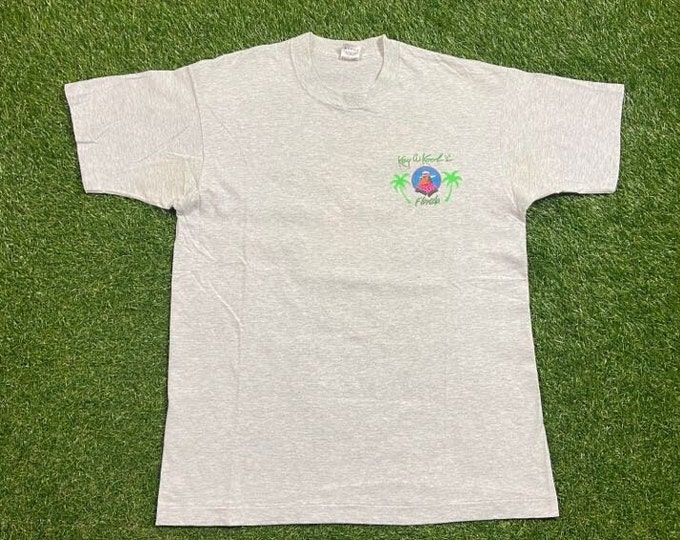 Vintage Key W Kool's Florida T Shirt Tee Made USA Size Large L Restaurant Regional Food Grill Orlando Fl 1990s 90s