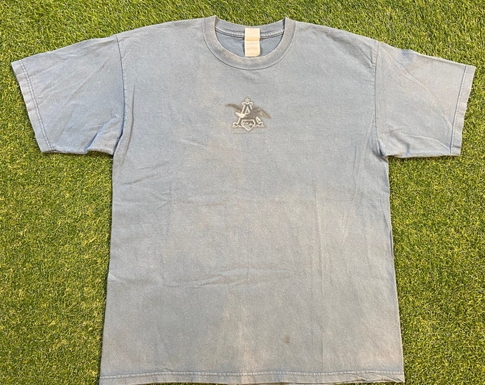 Vintage Anheuser Busch T Shirt Tee Gildan Size Xtra Large XL Drink Alcohol Party Night Life Classic Beer 1990s 90s