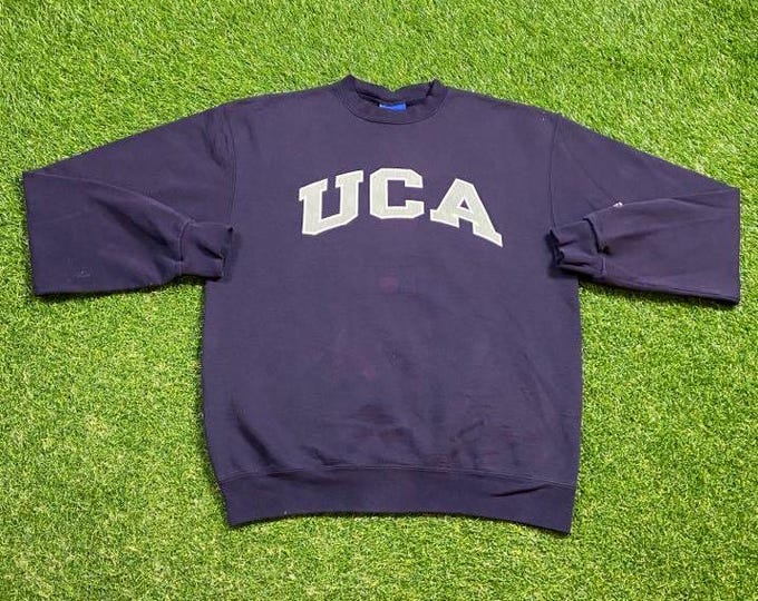 Vintage University of Central Arkansas Crewneck Sweatshirt Champion Size Medium M NCAA College UCA Conway Pull Over Oversized 1990s 90s