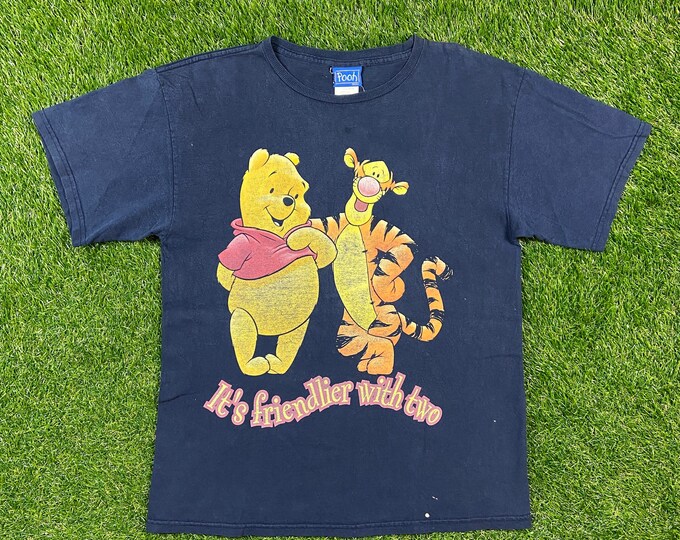 Vintage Winnie The Pooh Tigger T Shirt Tee Walt Disney Classic Cartoon Mickey Mouse Pooh Size Large WDW