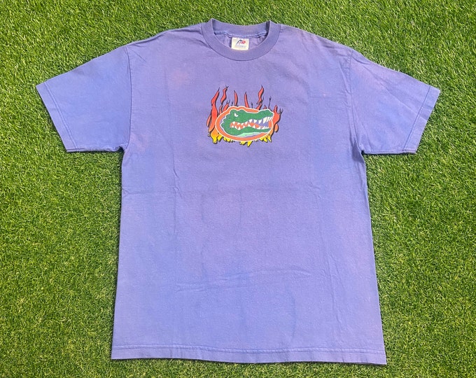 Vintage Florida Gators T Shirt Tee Made USA Size Large L NCAA College Football UF University of Florida 1990s 90s