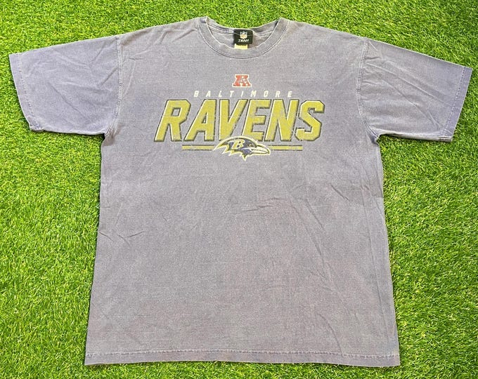 Vintage Baltimore Ravens T Shirt Tee Size Large L NFL Football Maryland Orioles Ray Lewis 1990s 90s