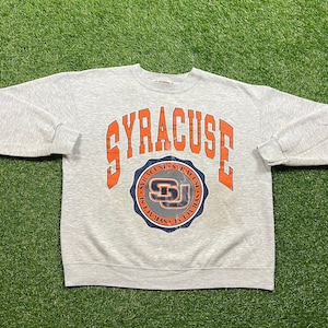 Vintage Syracuse University Crewneck Sweatshirt Made USA Size Xtra Large XL New York Orangemen NCAA College Basketball Ny Pull Over