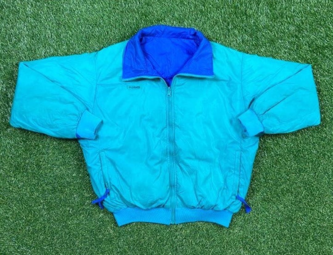 Vintage Columbia Reversible Jacket Windbreaker Size Large L Hiking