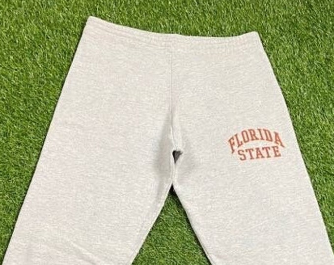 Vintage Florida State University Seminoles Sweatpants Made Usa Size Small / Medium FSU Tribe NCAA College Football Tallahassee 1990s 90s