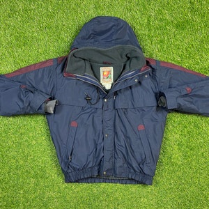 Vintage resistente exposição inverno jaqueta atlética tamanho grande l quente zíper jaqueta blusão dos homens 1990s casaco puffer inchado caminhadas casaco