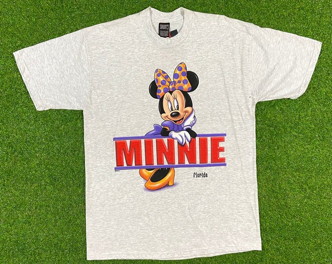 Vintage Disney Minnie Mouse Florida T Shirt Orlando FL 1990s Walt Disney World Classic Mickey Mouse 90s Magic Size Large L Brand New Tags