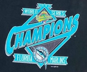 90s Florida Marlins 1997 MLB World Series Champs t-shirt Large - The  Captains Vintage