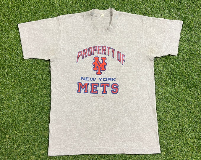 Vintage New York Mets T Shirt Tee Made USA Size Small S MLB Baseball Classic Queens Ny Shea Stadium Mr Met Big Apple 1990s 90s