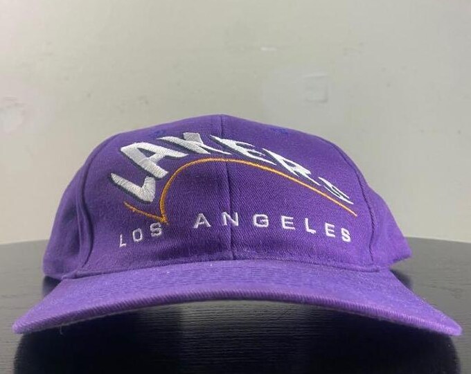 Vintage Los Angeles Lakers Snapback Hat Cap OSFA NBA Basketball 1990s 90s Rare Magic Kobe Shaq Lebron