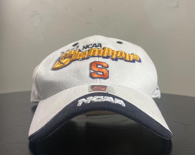 Vintage Syracuse University 2003 NCAA Champions Strap Back Hat Cap OSFA Ncaa College Basketball New York NY Final Four 00s