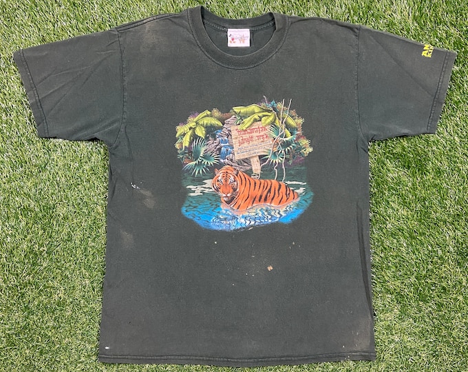 Vintage Disney Animal Kingdom T Shirt Tee Size Large L Walt Disney World Classic 90s Magic Kingdom Park Zoo Original 1990s