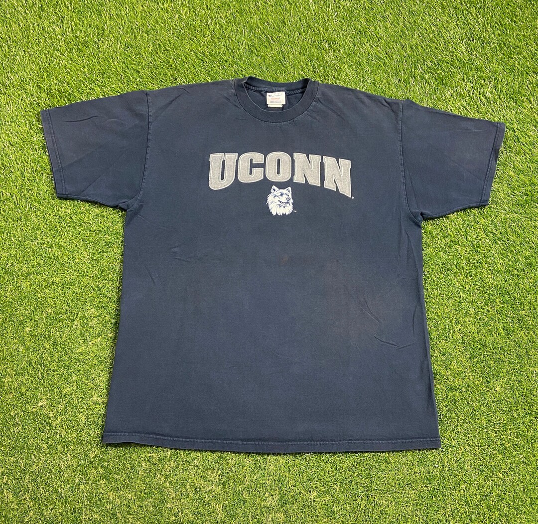 Vintage University of Connecticut Huskies UCONN T Shirt Tee 