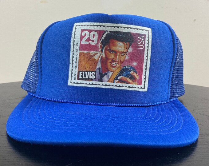 Vintage Elvis Snapback Hat Cap Gold Medal Headwear OSFA Classic Rock The King 1990s 90s