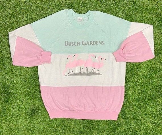 Vintage Busch Gardens Flamingoes T Shirt Tee Rudmo