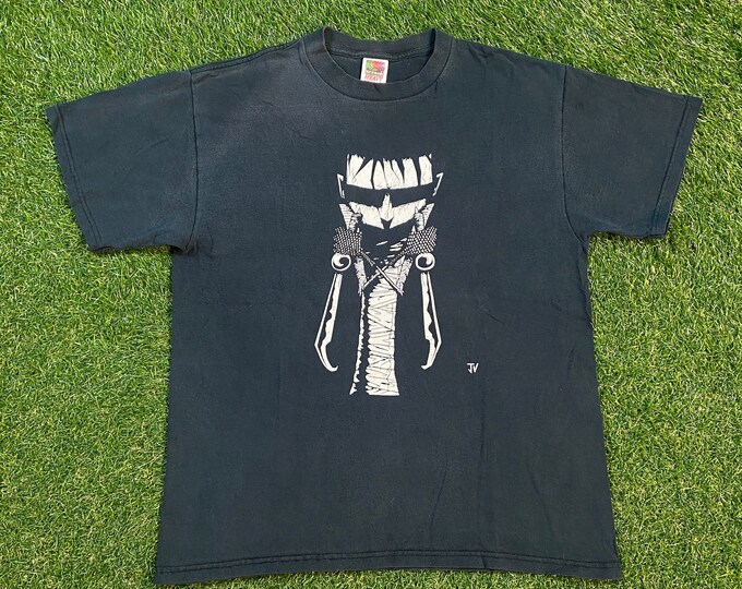 Vintage Ancient Civilization T Shirt Tee Fruit of the Loom Size Large L Ancient Heritage Art 1980s 80s Anime