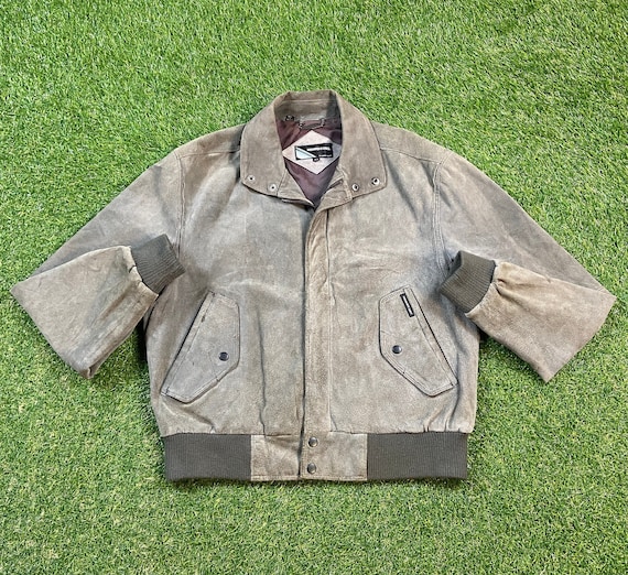 Vintage Members Only Zip up Leather Jacket Size 44 Large L Tech Fashion Clothing 1980s 80s Pockets Rare Etsy UK