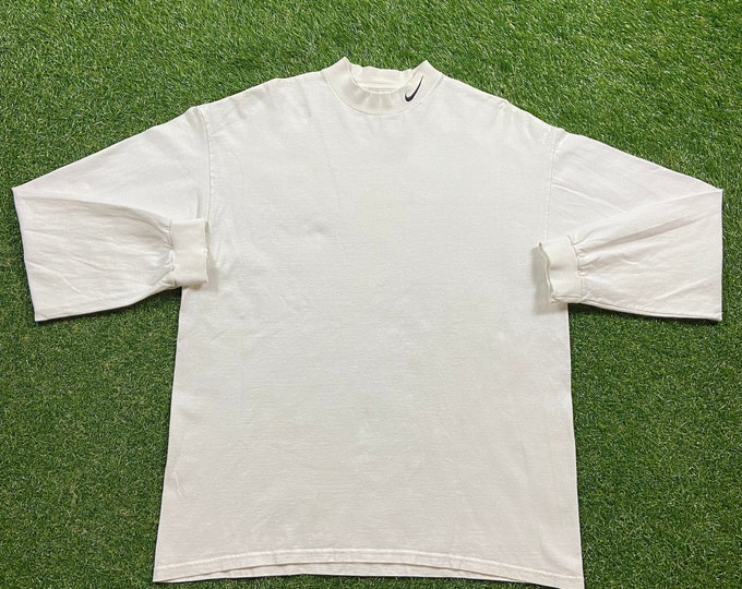 Vintage Nike Long Sleeve T Shirt Tee Made USA Size Xtra Large XL Air Jordan Nike Air Just Do It Rare 1990s 90s 80s Sportswear