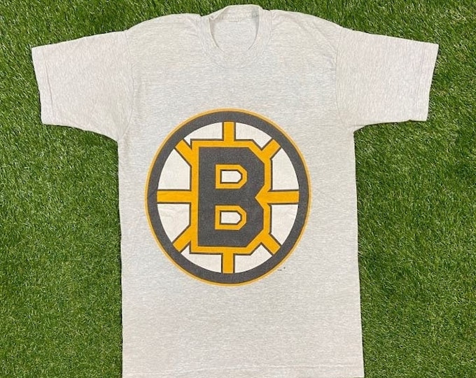 Vintage Boston Bruins T Shirt Tee Size Large L 90s Classic NHL Hockey Massachusetts New England 1990s