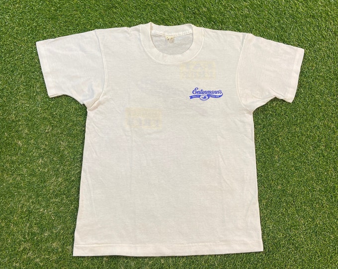 Vintage Entenmanns T Shirt Tee Screen Stars Made USA Size Medium M Bakery Baked Goods Food Snack Bread Classic Promo 1990s 90s