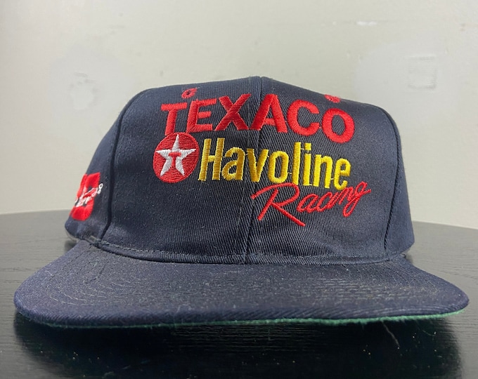 Vintage Ernie Irvan #28 Snapback Hat Cap OSFA Texaco Halvoline Classic Car Speedway NASCAR Daytona 500 Motorsports 1990s 90s